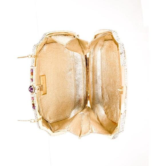 Judith Leiber Convertible Minaudière with Gemstone/Crystal Trim and Accessories - Picture 12 of 12